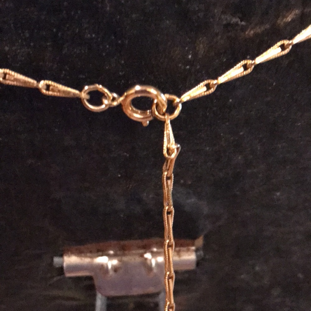 Vintage Reed & Barton Damascene butterfly pendant necklace - Picture 11 of 11
